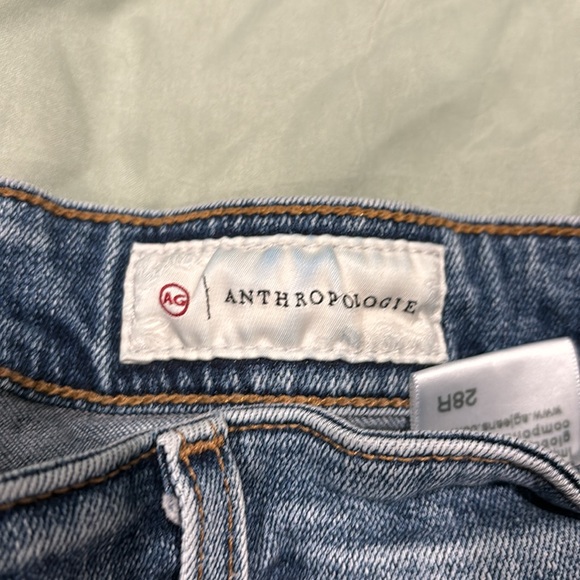 Women’s Anthropologie Stevie Straight Denim Jeans size 28R used good condition - Picture 3 of 5